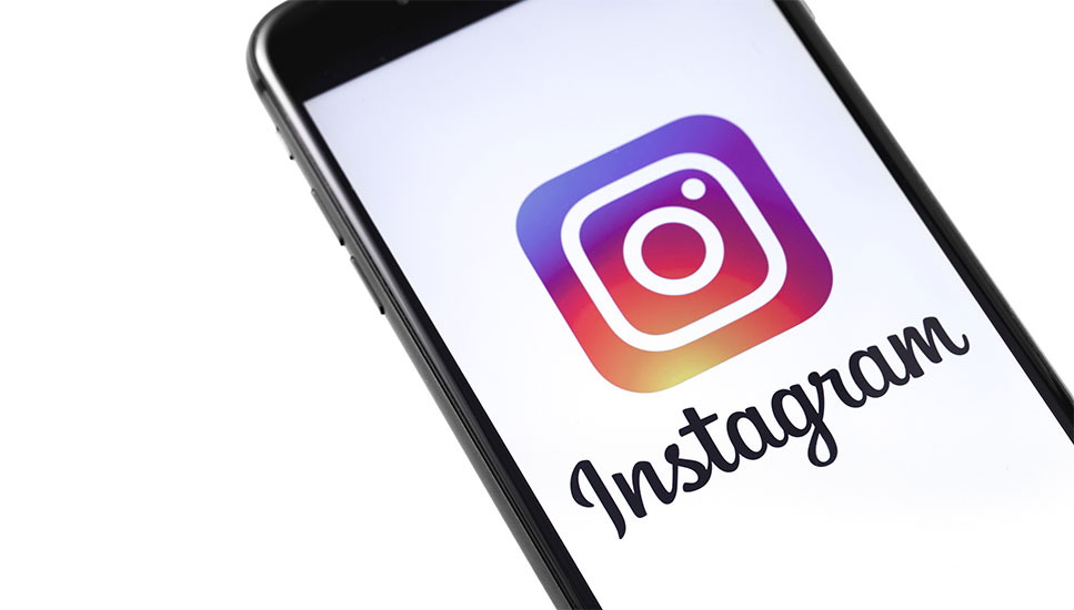 Instagram on a phone